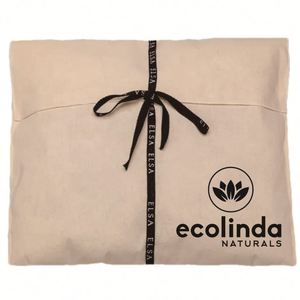 Sacs cadeaux en coton mousseline imprimés sérigraphiés, écologiques, personnalisés, durables et réutilisables, en toile de coton naturelle, type enveloppe ou oreiller - Product Image 1