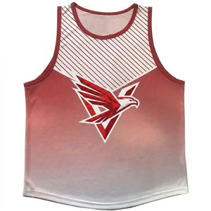 Özel Baskılı Nefes Alabilen Büyük Beden Yazlık Basketbol Forması %100 Polyester Kolsuz Tişörtler - Product Image 1