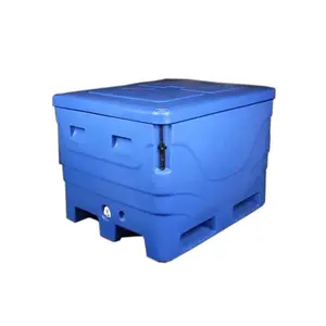Rotomolded PE fish container Keeping fresh and frozen fish storage box