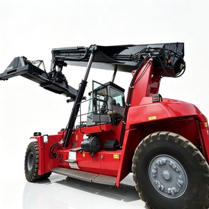 Apilador de contenedores Kalmar DRT450 usado de 45 toneladas, original de Suecia, para manejo de contenedores en puertos y terrenos de terminal. - Product Image 1