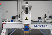Fabricant professionnel fournissant une fraiseuse CNC à 3 axes ATC avec broche refroidie par air de 9 kW et table de travail robuste pour la fabrication de meubles