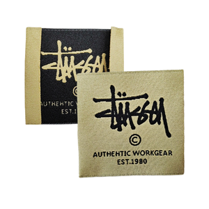 Tùy chỉnh mật độ cao RFID dệt có thể giặt nhãn silicon cứu trợ may màu be dệt nhãn Kích thước Nhãn S/M cho đồ bơi - Product Image 6