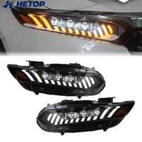 HETOP para Faros Delanteros de Accord 2018-2022, Actualización Estilo RS7, Luces Delanteras LED DRL, Accesorios Plug and Play para Honda