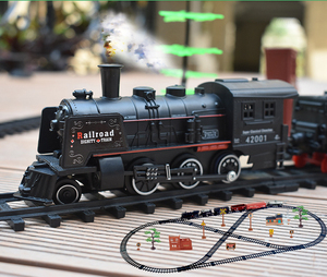 Cadeau de noël 2.4G avec télécommande, nouveau jeu de <span class=keywords><strong>train</strong></span> électrique avec musique légère, parfait pour le nouvel an - Product Image 3