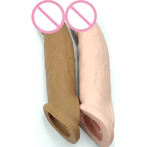Anello per Blocco Sperma Allungato e Ispessito da 21 cm, Preservativi Riutilizzabili, Estensore per Pene - Product Image 2