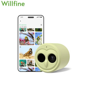 Willfine 32Mp Live 4K Broadcast <strong>Smart</strong> Ai Recognition <strong>Wifi</strong> Surveillance Network Owl <strong>Camera</strong> With Ip66 Waterproof For Bird Lovers
