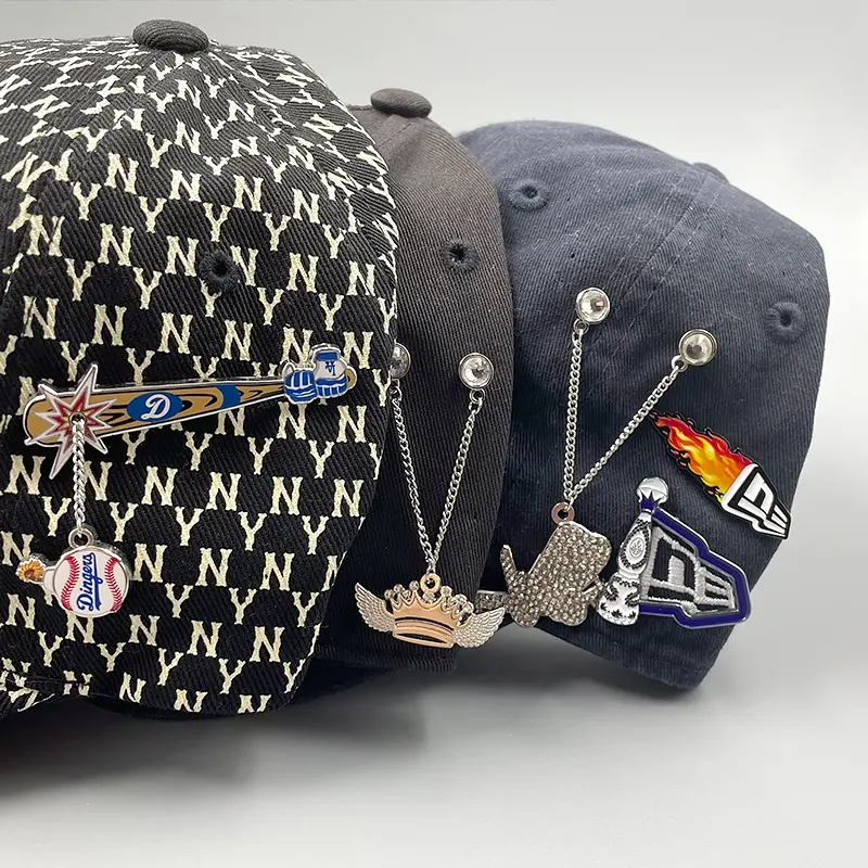 Großhandel Custom ized Metall Baseball Hut Pins Puerto Rico und Hüte Souvenir Folk Art Custom Soft Emaille Pins für Souvenirs