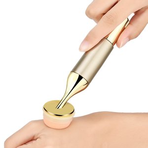 Éponge de maquillage électrique par vibrations 3D, fond de teint pour nettoyant le <span class=keywords><strong>visage</strong></span>, bouffante de poudre, beauté, applicateur du <span class=keywords><strong>visage</strong></span> automatique, or, 1 pièce - Product Image 3