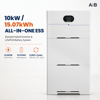 Onduleur solaire hybride tout-en-un empilable OEM avec batterie 10kW 15.07kWh 48V 314Ah pour stockage solaire commercial