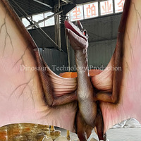 Çocuk Oyun Alanları İçin Üretilmiş Büyük Animatronik Pterozor Modeli, Kapalı Alan Parkları İçin Hareketli Uçan Dinozor Robotu