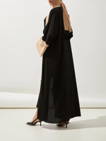 Ensemble Abaya 2 pièces assorti avec hijab pour femmes musulmanes traditionnelles, vente en gros