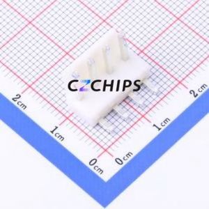 HC-VH-4A4W Wire-to-Board Pin Header Bent Lead Through Hole,P=3.96mm Connector 1x4P 3.96mm Right Angle Insert VH - Product Image 1