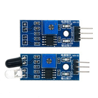 Sensor de Proximidad Infrarrojo IR, Módulo de Evitación de Obstáculos para Arduino, Raspberry Pi, Coche Inteligente DIY, Robot, Fotoeléctrico Reflectante de 3 Cables