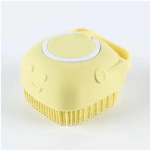 Zenidoo Brosse de bain moderne en plastique avec peigne de massage et éponge de toilettage pour le soin du corps des adultes - Entièrement naturelle H-25 - Product Image 3
