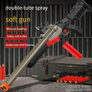 S686 modello a due canne Soft Shell per pistola giocattolo Troll lanciatore fucile - Product Image 2