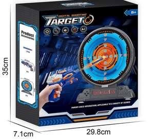 Cible <span class=keywords><strong>de</strong></span> tir électronique numérique d'extérieur à réinitialisation automatique avec certification EN71 en plastique ABS pour les 5-13 ans - Product Image 3
