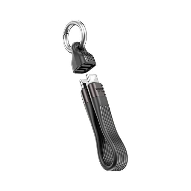 Tiny Portable Keychain Short Type-C Charging & SYNC Nylon Braid Cord USB C Charger Cable Compatible with Samsung S9 S8