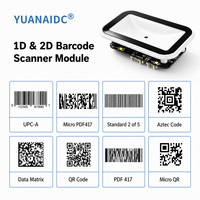 Module de scanner de codes-barres 2D haute performance, lecteur de codes QR intégré, moteur de numérisation CMOS USB TTL pour intégration OEM