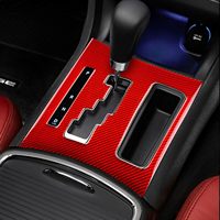 Autocollant de cadre de panneau de changement de vitesse de contrôle central de voiture en Fiber de carbone intérieur pour Dodge Charger 2010 2011 2012 2013 2014 accessoires