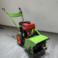 Traktor Mini Walk-Behind dengan Pengiriman Gratis Traktor Walk Behind 2WD Pompa Motor Roda untuk Pertanian Penggarap Tangan
