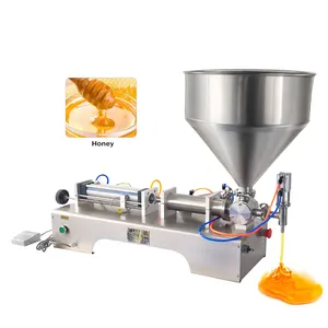 Semi Automatic Ice Cream Water Liquid Honey Juice Sauce Soft Drink Tomato Paste Filling Machine