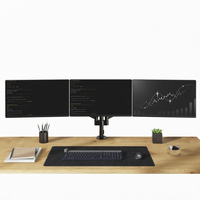 Support de bureau à bras articulé pour moniteur double, triple ou quadruple pour bureau