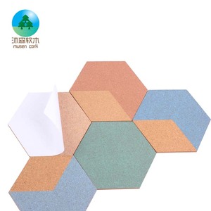 2024 Hot Sale Hexagon Insula ted Cork Bulletin Board Wand kleber für Nachricht und Zeichnung für zu Hause oder im Büro - Product Image 3