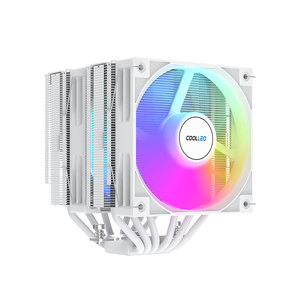 Enfriador de CPU COOLLEO B60T V2, radiador, tubo de calor, refrigeración por aire, PWM, patrón de Metal blanco y negro para caja de ordenador, Enfriador de ventilador de <span class=keywords><strong>PC</strong></span> - Product Image 6