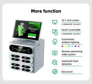 High-Capacity LED Display Touch Screen Mobile <b>Charging</b> Vending Machine 8-Slot Power Bank Sharing Station - Product Image 4