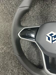 Volant de voiture en cuir personnalisé pour <span class=keywords><strong>Volkswagen</strong></span> <span class=keywords><strong>Golf</strong></span> <span class=keywords><strong>4</strong></span> 5 6 6r 7 7r 7.5 8 R POLO GTI GTD MK4 MK8 MK7 MK6 MK5 MK7 Mk8 Scirocco - Product Image 3