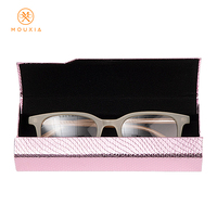 Étuis à lunettes en cuir PU métallisé brillant, coque semi-rigide, étuis de protection pour lunettes pour femmes et hommes