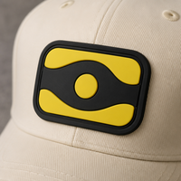 Étiquette 3D en silicone personnalisée pour casquette, patch logo en relief, étiquette thermocollante imperméable pour bord de chapeau, gaufrée, OEM personnalisée