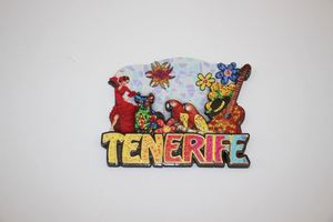 Imán de MDF Más Vendido con Diseño Único de Búho, Caballito de Mar, Mariposas y Lagartos, Imanes Personalizados para Refrigerador en 3D, Forma de Abanico y Rectángulo - Product Image 2