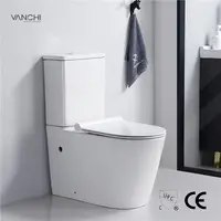 यूरोपीय मानक पानी के निशान ऑस्ट्रेलियाई चीनी मिट्टी सेनेटरी वेयर Washdown वर्ग शौचालय बाथरूम Wc सिरेमिक दो टुकड़ा शौचालय