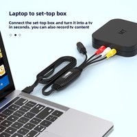 Carte de capture d'image vidéo haute qualité modèle 1406 CVBS+S-Video+AV-IN vers USB-RCA 1080P pour la surveillance sous Windows