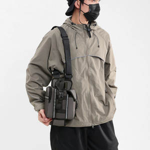 Custom Logo Oxford Portable Tactical <b>Molle</b> Sling <b>Bag</b> Reflective Strip Outdoor Hiking Water Bottle Holder for Camping Travel - Product Image 6