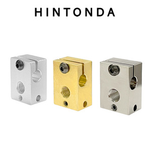 Bloque de calentamiento para impresora 3D HINTONDA, aleación de aluminio 6061, mecanizado CNC para Prusa Mk3s E3D V6 Hot End - Product Image 2