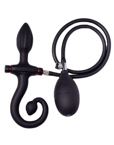 Juego de tapones anales Kit de tapones anales de silicona Dilatador anal de doble canal inflable Estimulación de próstata para masturbación anal - Product Image 1