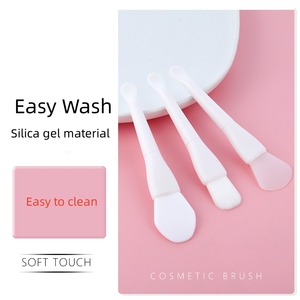 Brosse à cils multifonctionnelle à double tête avec spatule Cuillère Silicone + Matière plastique Personnalisable Marque privée - Product Image 6