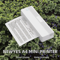 Imprimante thermique portable A42 Mini sans encre pour la maison, le bureau et les étudiants, compatible iOS et Android, pour les reçus de stock