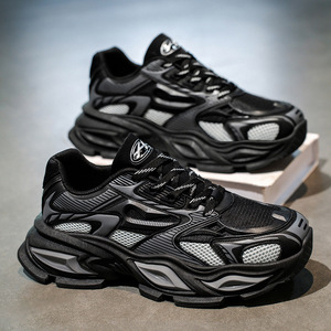 Sneakers Chunky da Uomo Autunnali Traspiranti con Lacci e Suola Spessa per Aumentare l'Altezza - Product Image 2