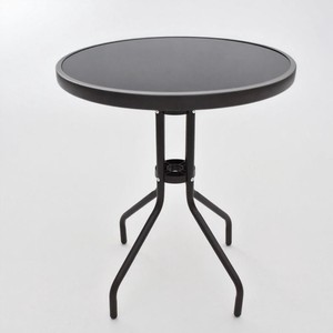 Tables d'extérieur Loisirs <span class=keywords><strong>en</strong></span> <span class=keywords><strong>fer</strong></span> <span class=keywords><strong>forgé</strong></span> Café Bar <span class=keywords><strong>Jardin</strong></span> Tables d'extérieur Tables à manger carrées <span class=keywords><strong>et</strong></span> rondes <span class=keywords><strong>en</strong></span> verre trempé à ciel ouvert - Product Image 6