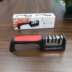 Afilador de cuchillos de cocina multifuncional, afilador de cuchillos de Chef de acero inoxidable con tijeras más afiladas - Product Image 5