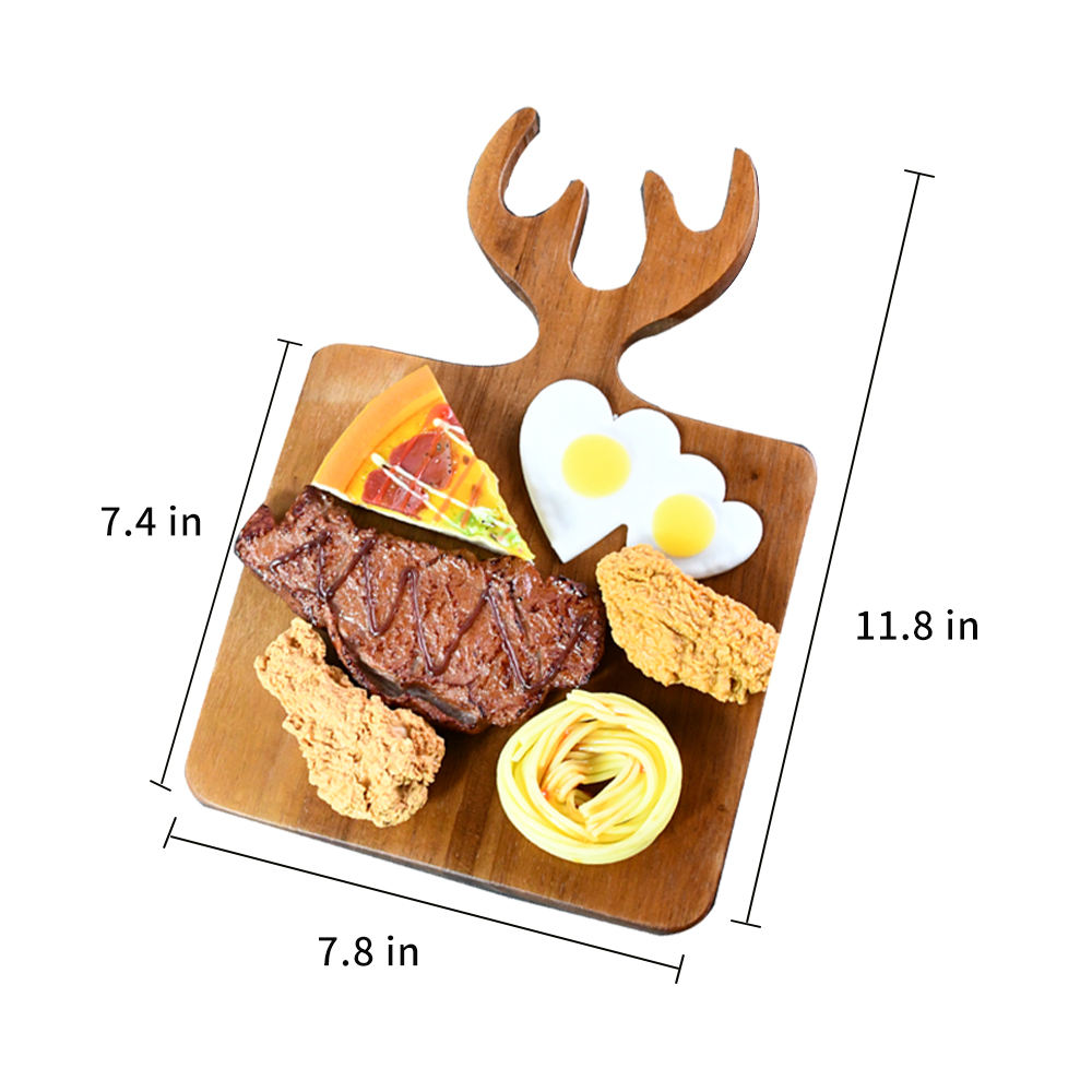 cheese board with deer antler handle