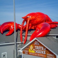 Homard gonflable géant avec lumières LED, crevette lumineuse de grande taille, logo personnalisé, modèle de fruits de mer pour la publicité événementielle/festivals/promotion