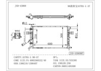 Radiateurs de réfrigération JD 43068 pour OPEL ASTRA G 1998, radiateur 1300210 1300407, pièces détachées automobiles, accessoires de voiture, radiateur