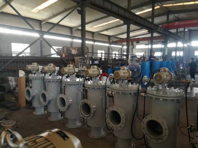 Water Treatment Machinery Automatic Backwash Self Cleaning Brush Filter 70m3 Per Hour for Filtration System
