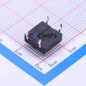 SKQBASA010 Tactile Switch Through hole Component (THT) Switch Single Pole Single Throw Round Button Through Hole 10mm - Product Image 2