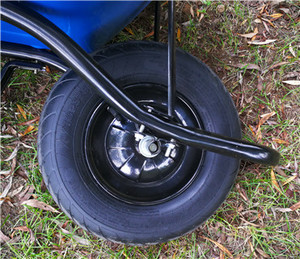 <span class=keywords><strong>Brouette</strong></span> robuste en métal de 80 L (5,5 pi) avec capacité de charge de 200 kg pour la construction, garantie 1 an - Product Image 6