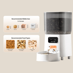 Distributeur automatique de nourriture pour animaux de compagnie en acier inoxydable, intelligent, télécommandé, pour <span class=keywords><strong>chat</strong></span> et chien, avec minuterie quantitative et vidéo - Product Image 1